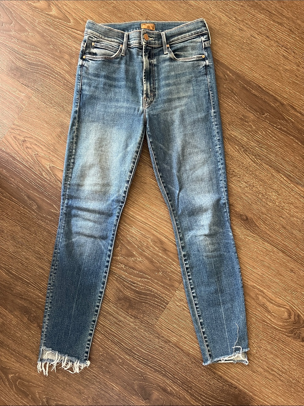 Mother Jeans - Stunner zip ankle step fray
